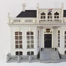 Architectural miniature mansion pigeon birdcage, Holland circa 1850-1900