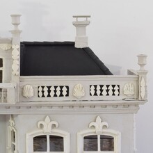 Architectural miniature mansion pigeon birdcage, Holland circa 1850-1900