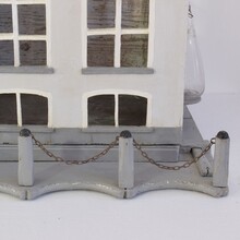 Architectural miniature mansion pigeon birdcage, Holland circa 1850-1900