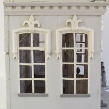 Architectural miniature mansion pigeon birdcage, Holland circa 1850-1900