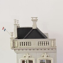 Architectural miniature mansion pigeon birdcage, Holland circa 1850-1900