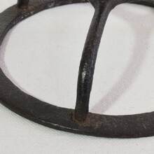 Hand forged iron candleholder, France circa 1750-1850