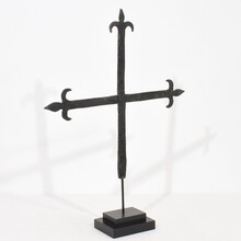 Hand forged iron village cross, France circa 1650-1750