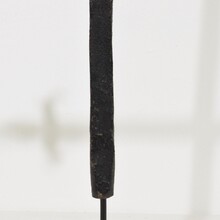 Hand forged iron village cross, France circa 1650-1750