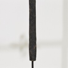 Hand forged iron village cross, France circa 1650-1750