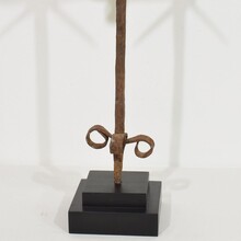 Hand forged iron village cross, France circa 1650-1750