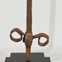 Hand forged iron village cross, France circa 1650-1750