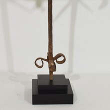 Hand forged iron village cross, France circa 1650-1750