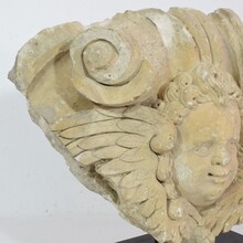 Carved stone angel fragment, France circa 1650-1750