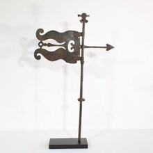 Hand forged iron weathervane, France circa 1600-1700