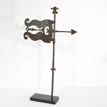 Hand forged iron weathervane, France circa 1600-1700