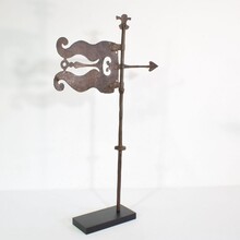 Hand forged iron weathervane, France circa 1600-1700