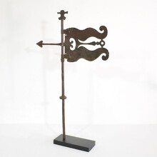 Hand forged iron weathervane, France circa 1600-1700