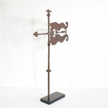 Hand forged iron weathervane, France circa 1600-1700