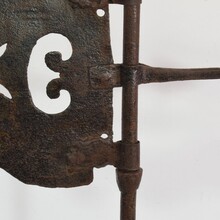 Hand forged iron weathervane, France circa 1600-1700