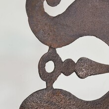 Hand forged iron weathervane, France circa 1600-1700