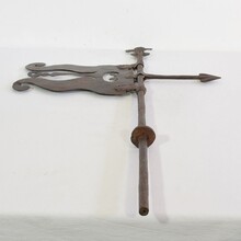 Hand forged iron weathervane, France circa 1600-1700