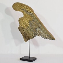 Carved oak wing of an angel, France circa 1650-1750