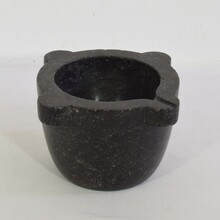 Black marble mortar, France circa 1750-1850