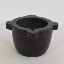 Black marble mortar, France circa 1750-1850