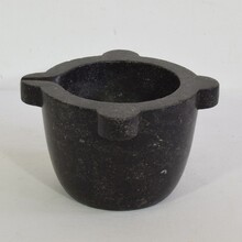 Black marble mortar, France circa 1750-1850