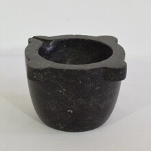 Black marble mortar, France circa 1750-1850