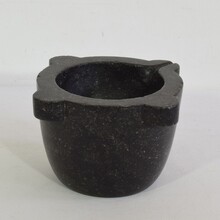 Black marble mortar, France circa 1750-1850