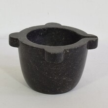 Black marble mortar, France circa 1750-1850