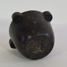 Black marble mortar, France circa 1750-1850