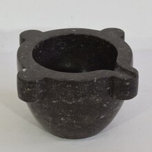 Black marble mortar, France circa 1750-1850