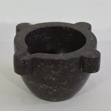 Black marble mortar, France circa 1750-1850