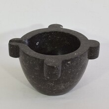 Black marble mortar, France circa 1750-1850