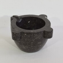 Black marble mortar, France circa 1750-1850