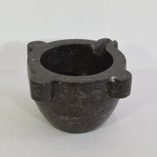 Black marble mortar, France circa 1750-1850