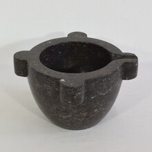 Black marble mortar, France circa 1750-1850