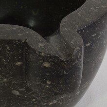 Black marble mortar, France circa 1750-1850