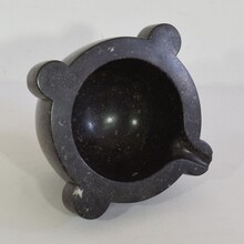 Black marble mortar, France circa 1750-1850