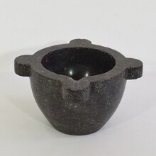 Black marble mortar, France circa 1750-1850