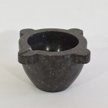 Black marble mortar, France circa 1750-1850