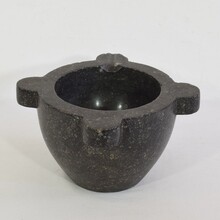 Black marble mortar, France circa 1750-1850