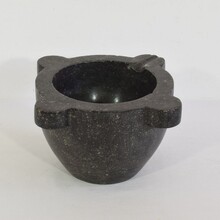 Black marble mortar, France circa 1750-1850