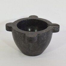 Black marble mortar, France circa 1750-1850