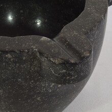 Black marble mortar, France circa 1750-1850