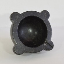 Black marble mortar, France circa 1750-1850