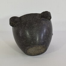 Black marble mortar, France circa 1750-1850