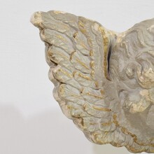 Plaster angel head ornament, France circa 1750- 1850