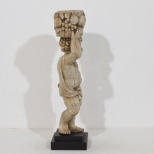 Hand carved oak caryatid figure, France circa 1750