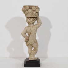 Hand carved oak caryatid figure, France circa 1750