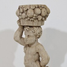 Hand carved oak caryatid figure, France circa 1750