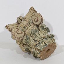 Carved wooden capital, France circa 1750